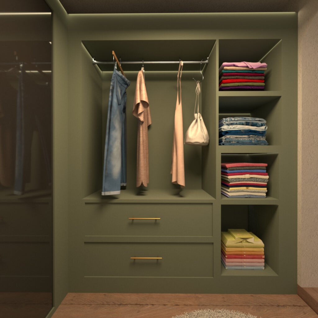 Dressing dans les tons verts