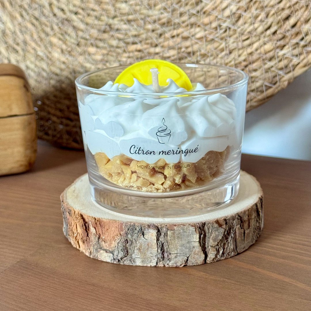 Bougie artisanale citron meringué